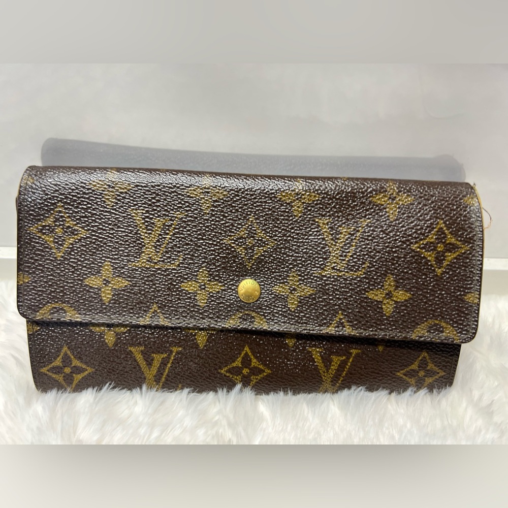 LOUIS VUITTON-AN1911 Full Wallet Monogram Canvas